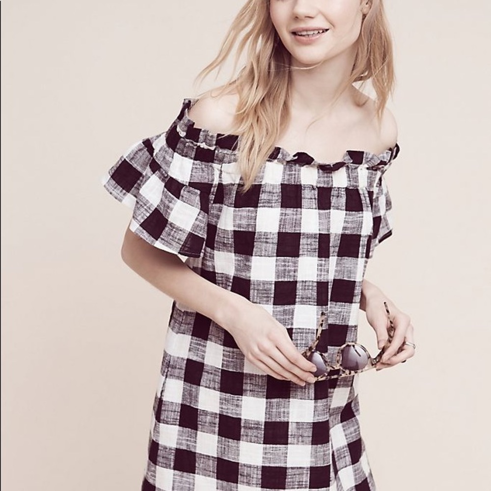 ANTHROPOLOGIE Ruffle Tunic or Dress - Gingham